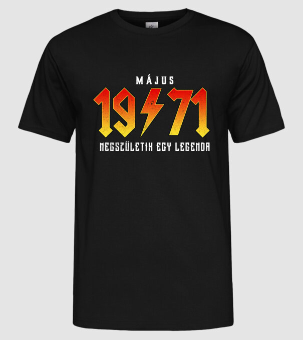 1971 05-MÁJUS minta fekete pólón