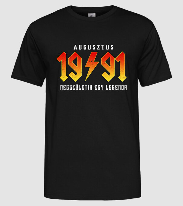 1991 08-AUGUSZTUS minta fekete pólón