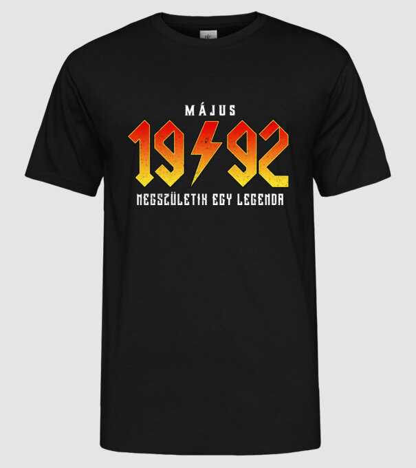 1992 Május megszületik egy legenda minta fekete pólón