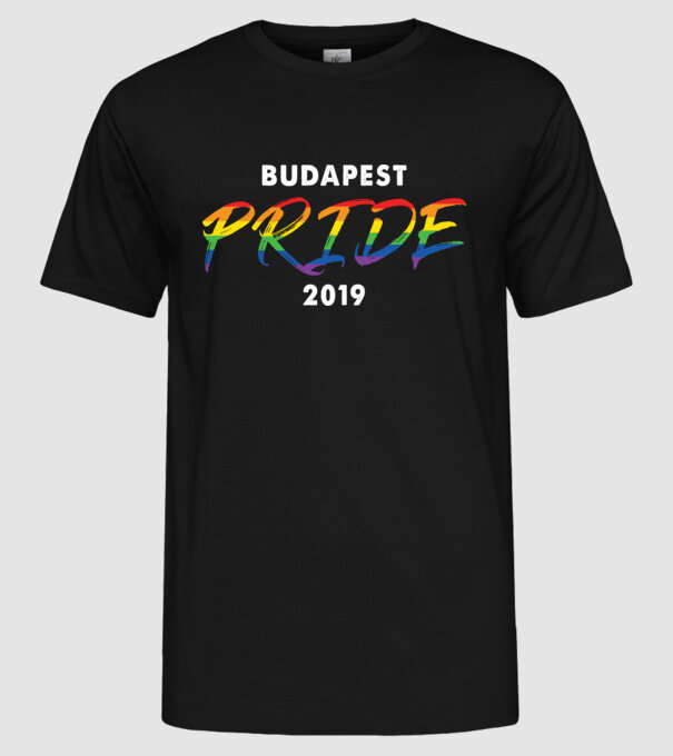 Budapest pride 2019 minta fekete pólón