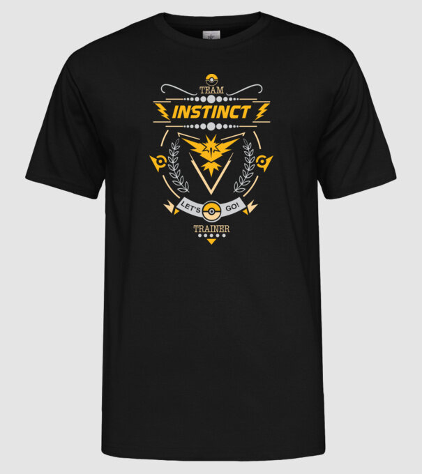 Instinct team minta fekete pólón