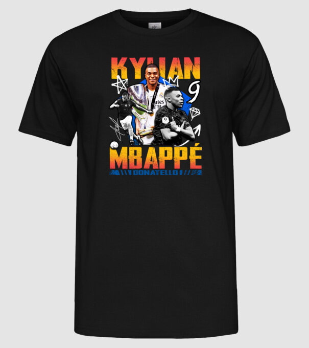Mbappé tribute minta fekete pólón