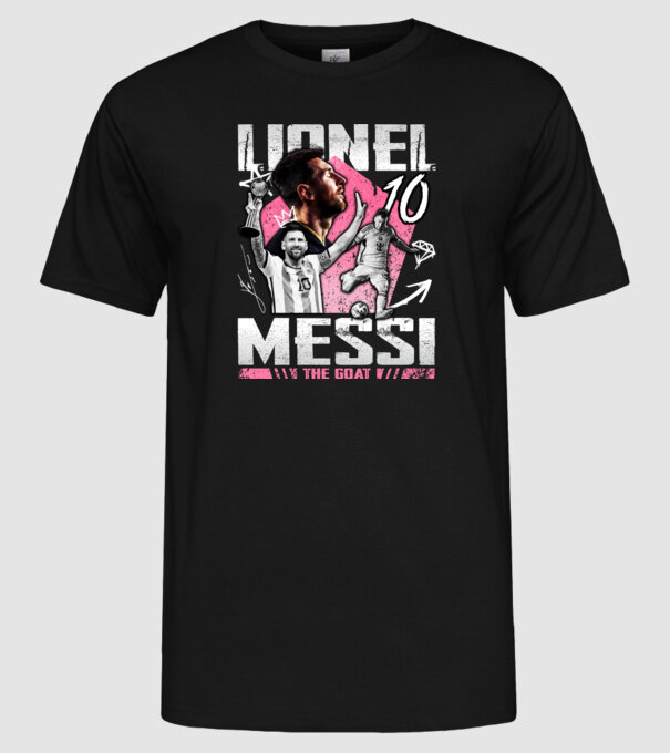 Messi tribute minta fekete pólón