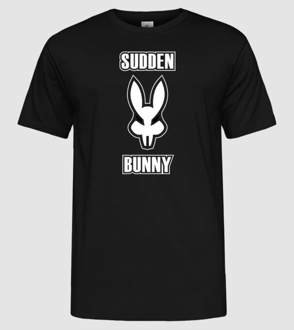 suddenbunny minta fekete pólón