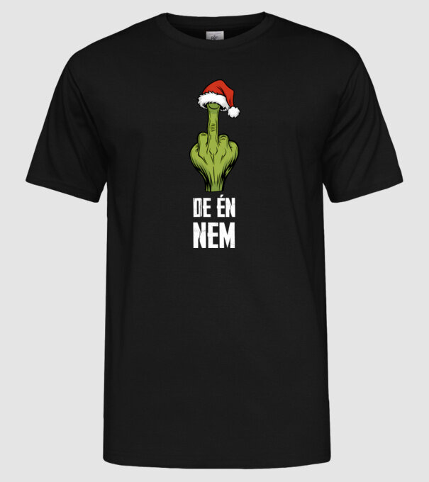 Szeretem a karácsonyi páros pólókat, de én nem Grinch Fekete pólóra minta fekete pólón