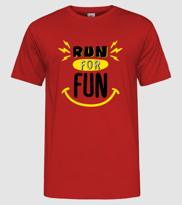 Run for fun minta piros pólón