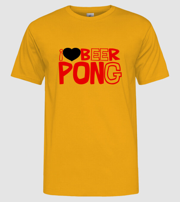 beerpong minta sárga pólón