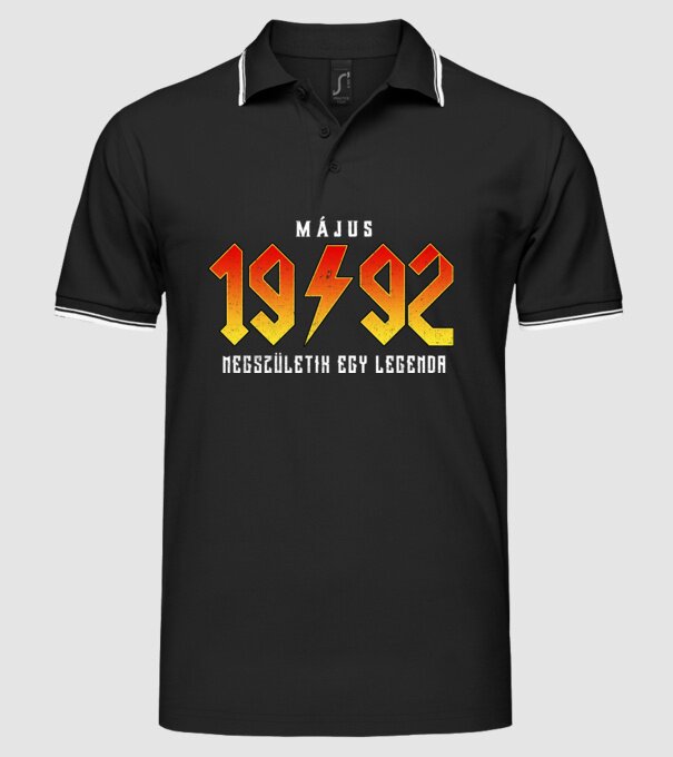 1992 Május megszületik egy legenda minta fekete pólón
