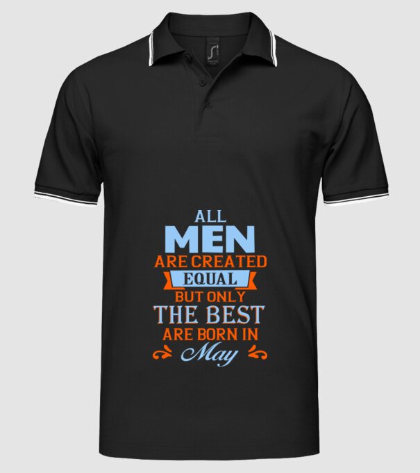 All men created equal....may minta fekete pólón