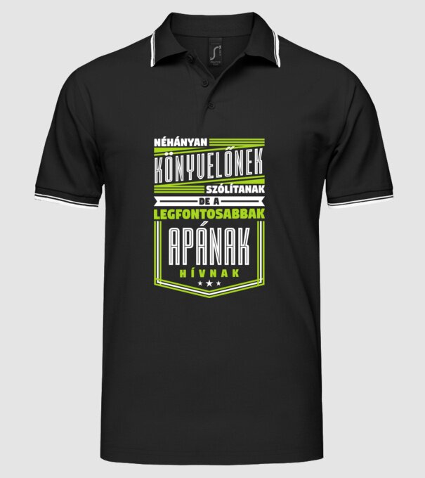 Néhányan Könyvelőnek szólítanak... minta fekete pólón