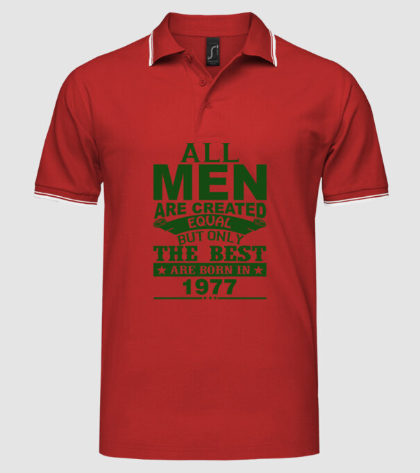 All men are created - 1977 minta piros pólón