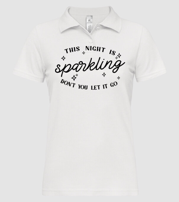 Taylor Swift This night is sparkling minta fehér pólón