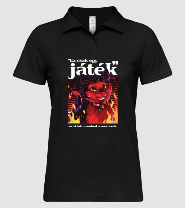 Ez csak egy játék minta fekete pólón