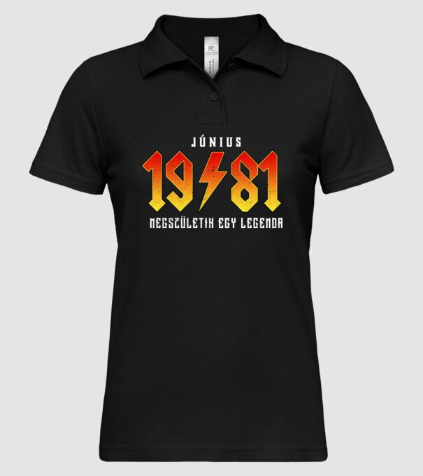 1981 06-JÚNIUS minta fekete pólón
