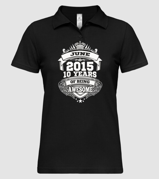 Awesome being of 2015 JÚNIUS minta fekete pólón