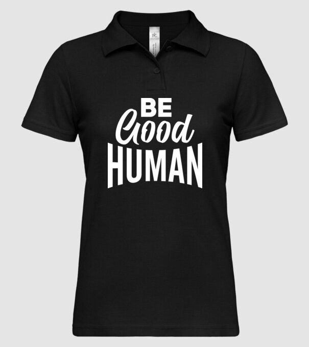 BTS BE GOOD HUMAN minta fekete pólón