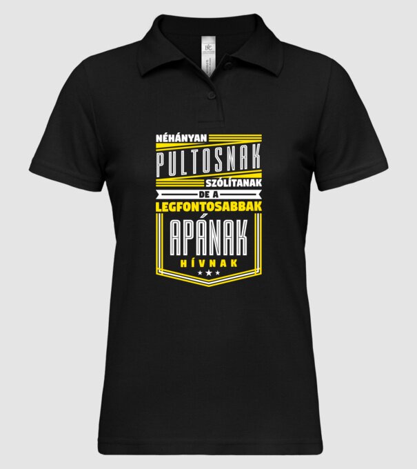 Néhányan Pultosnak szólítanak... minta fekete pólón