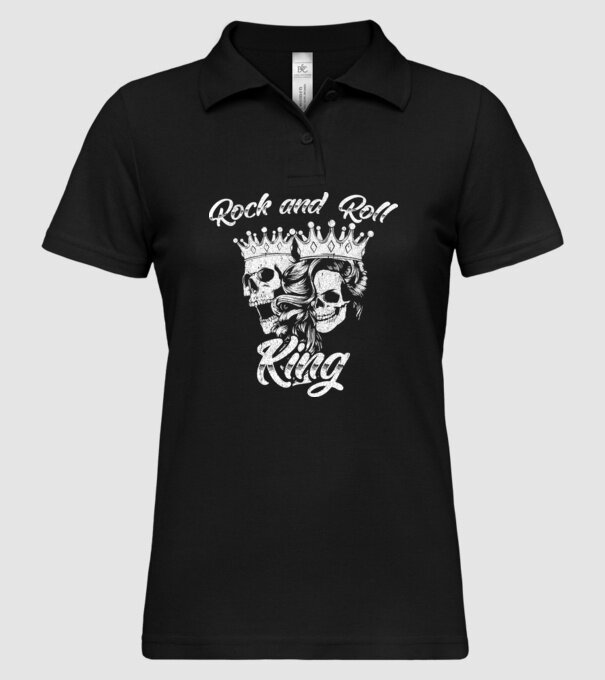 RNR KING minta fekete pólón