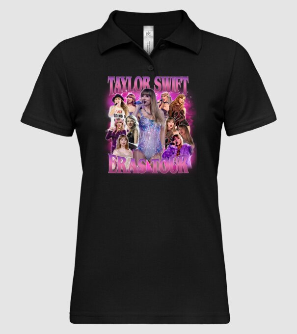 Taylor Swift ERAS bootleg minta fekete pólón