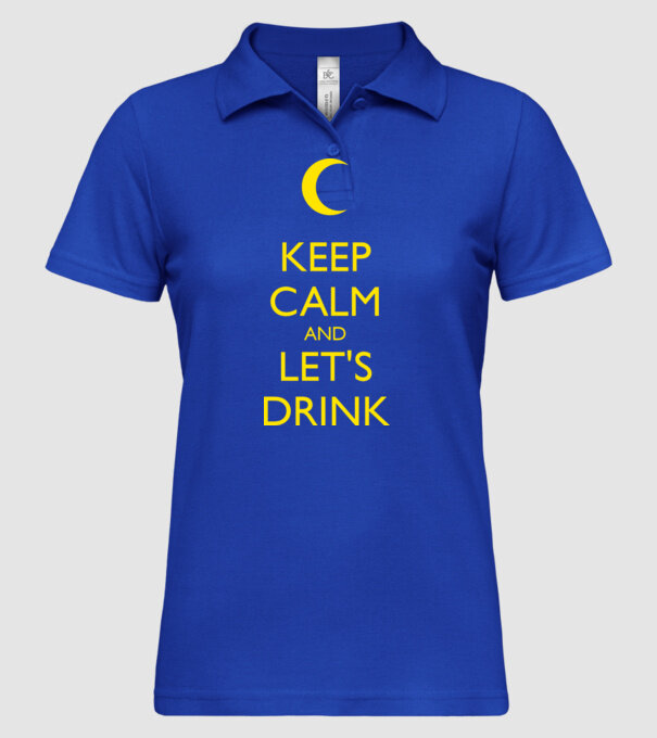 keep-calm-and-let-s-drink-7 minta királykék pólón