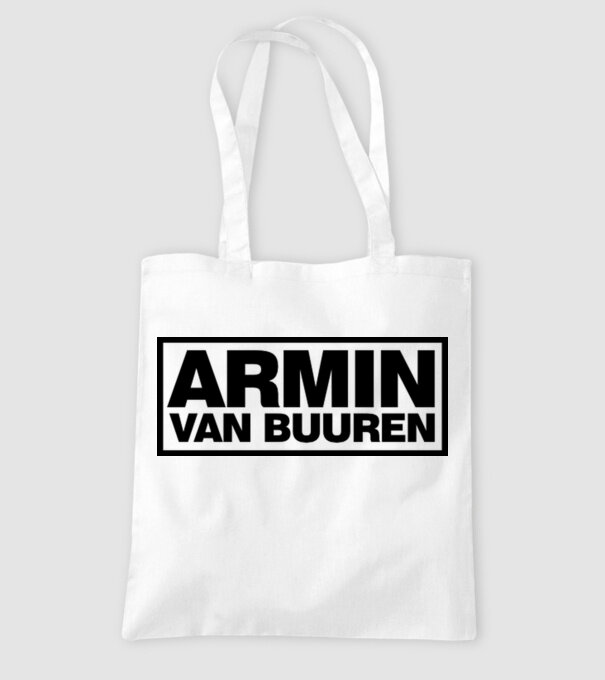 Armin Van Buuren logo minta fehér pólón