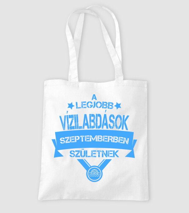 Csillagos legjobb szülinapos vízilabdások SZEPTEMBER minta fehér pólón