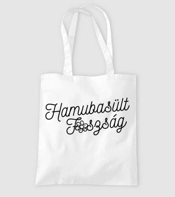 Hamubasült fszság minta fehér pólón