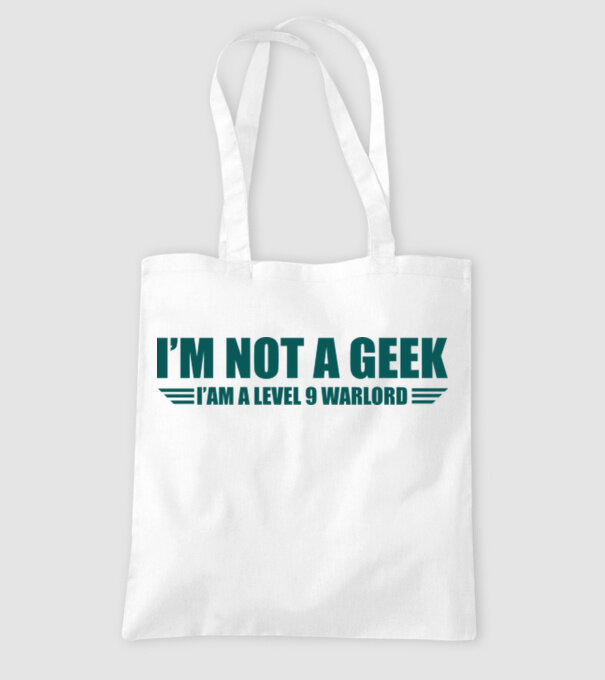 I'm not a geek minta fehér pólón
