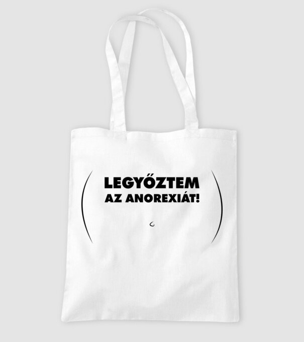 Legyőztem az anorexiát! minta fehér pólón