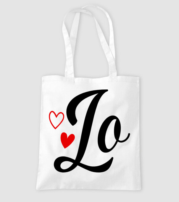LOVE páros minta fehér pólón