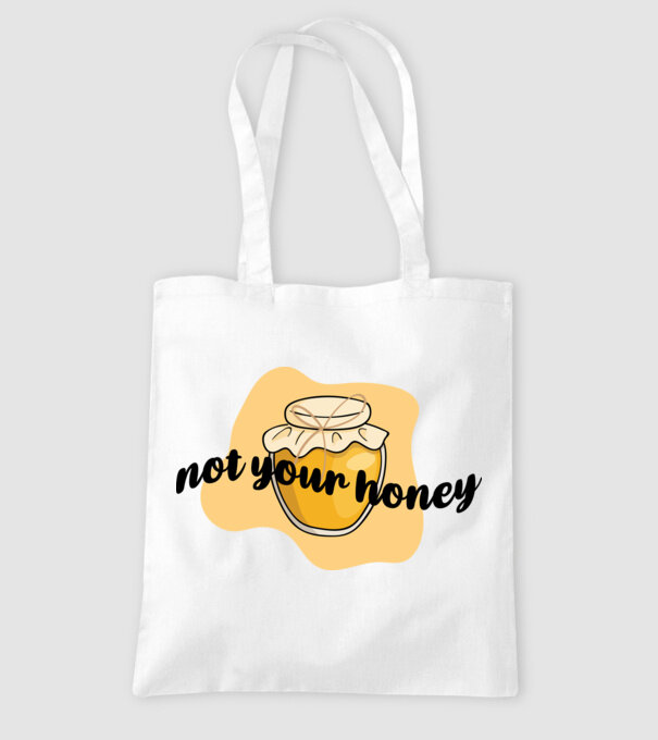 Not your honey minta fehér pólón
