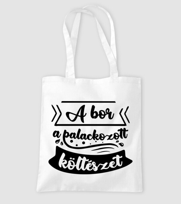 palackozott költészet minta fehér pólón