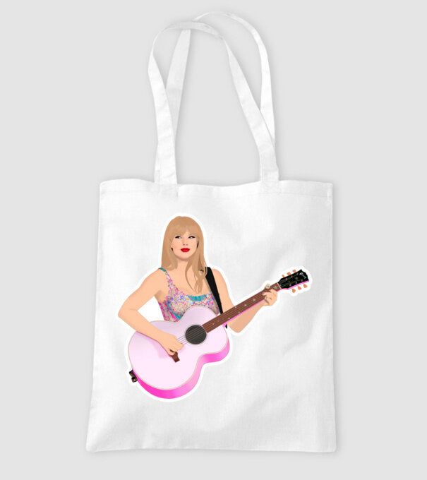 Taylor Swift pink minta fehér pólón