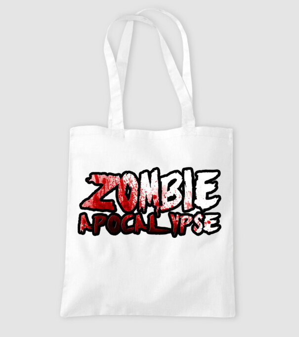 zombiea minta fehér pólón