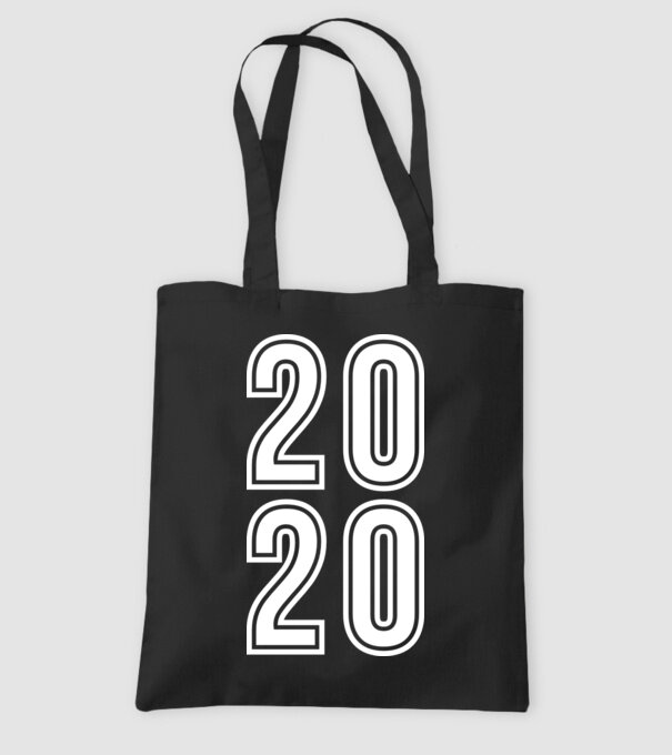 2020 minta fekete pólón