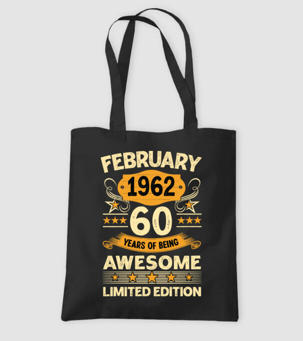 60 years of being limited edition_february minta fekete pólón