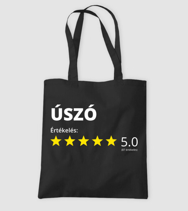 Értékelés 5_ÚSZÓ minta fekete pólón