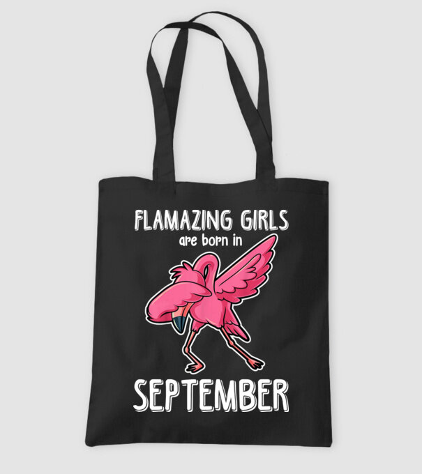 Flamazing girls are born in september minta fekete pólón