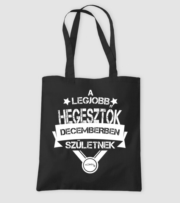 Legjobb hegesztők decemberben születnek minta fekete pólón