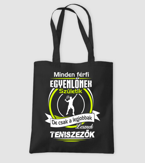 Legjobb teniszező minta fekete pólón