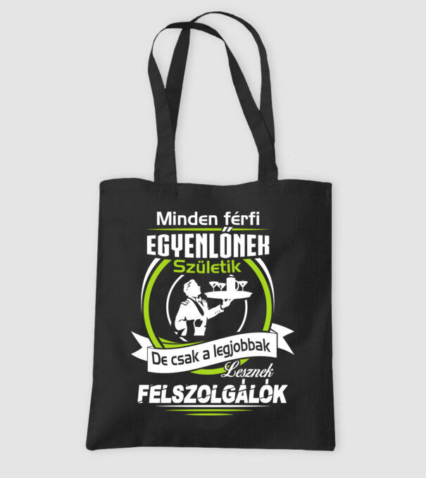 Legjobbak a felszolgálók minta fekete pólón