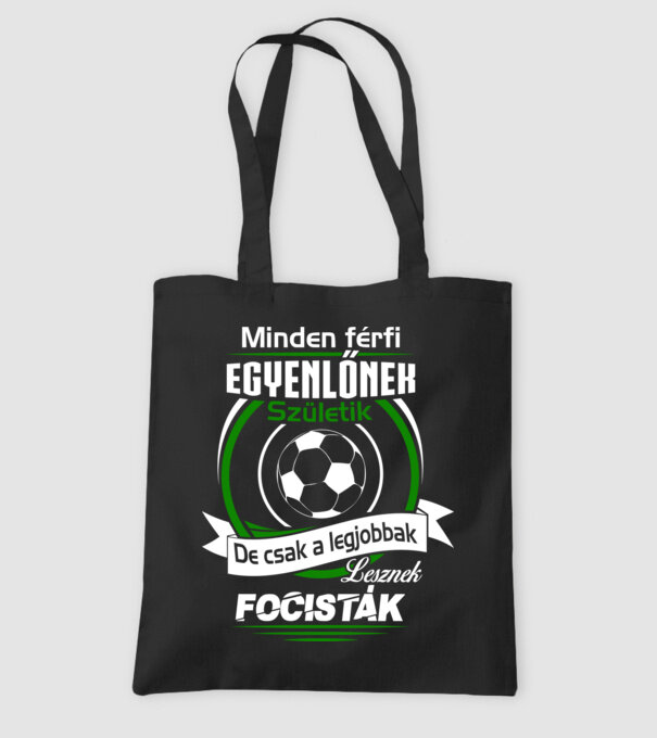Legjobbak a focisták... minta fekete pólón