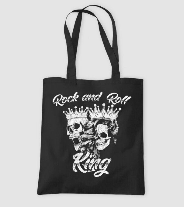 RNR KING minta fekete pólón