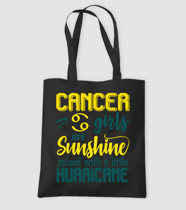 Sunshine with Hurricane CANCER minta fekete pólón
