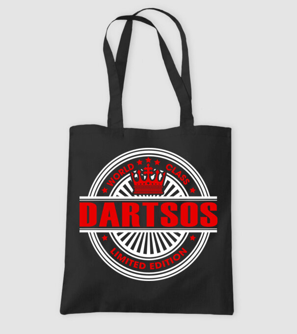 World class magyar DARTSOS minta fekete pólón