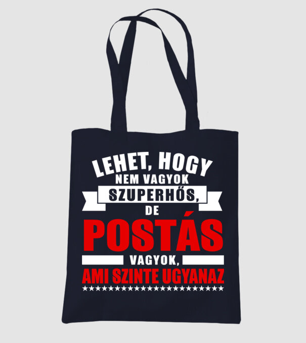 Nem Szuperhős - POSTÁS minta sötétkék pólón