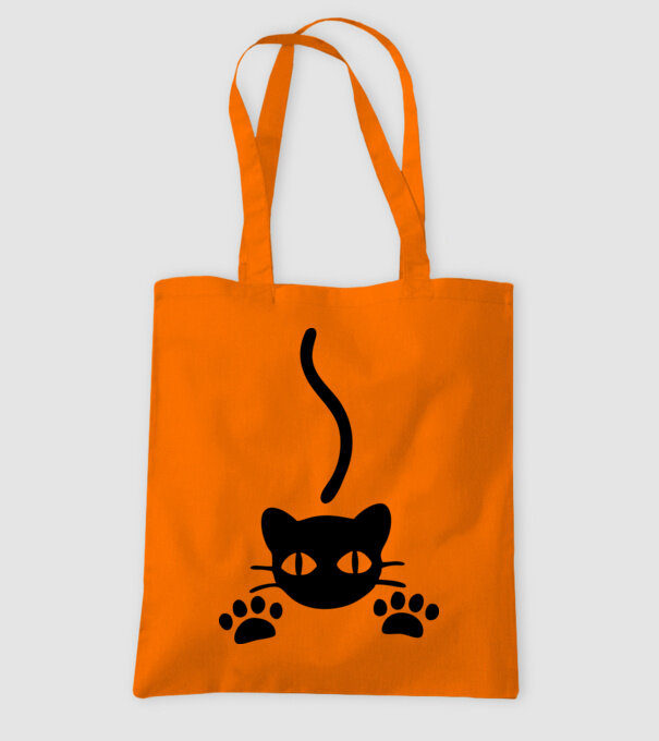 Cat minta narancssárga pólón