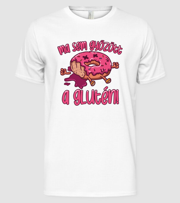 Ma sem győzött a glutén minta fehér pólón