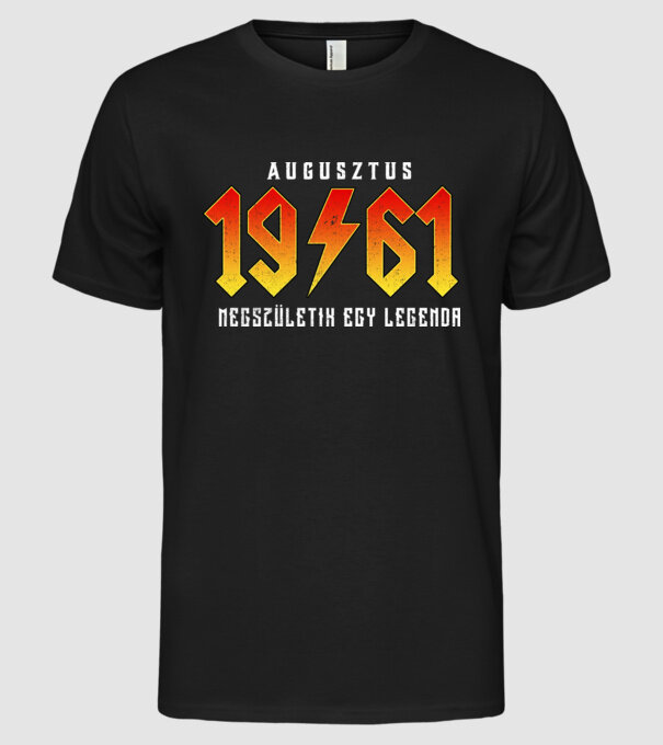 1961 08-AUGUSZTUS minta fekete pólón
