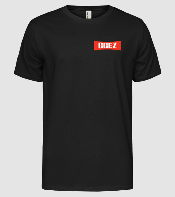 GAMER ggez minta fekete pólón